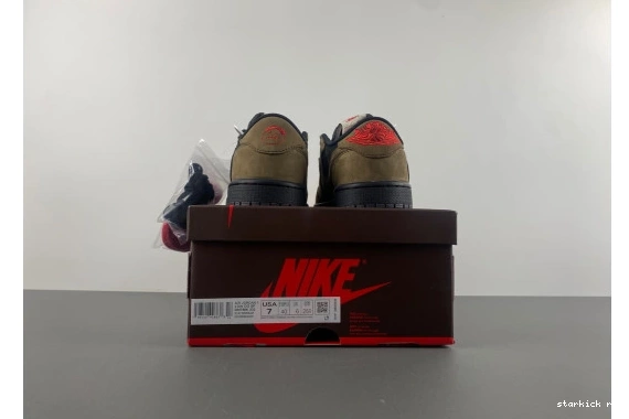 DM7866-2002 DM7866-2002 RETRO 1 OG SCOTT Brown TRAVIS SP  LOW JORDAN 0822